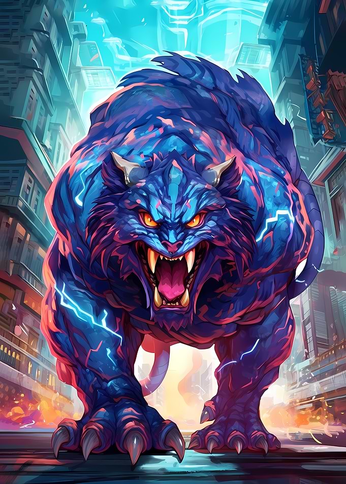 Giant Blue Tiger