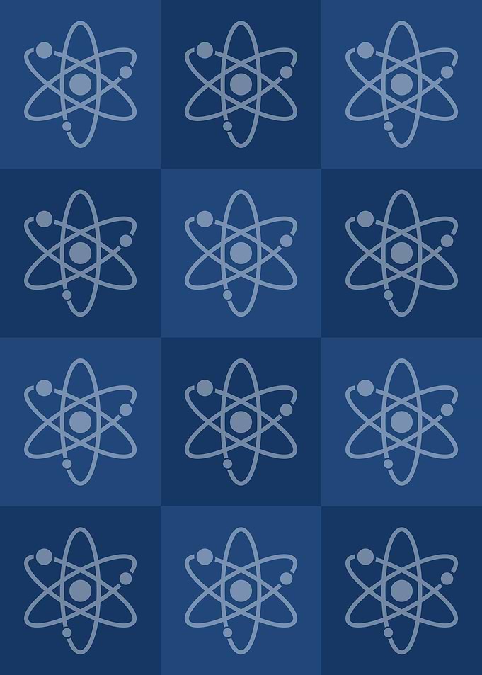 Atom Science Icons Pop Art