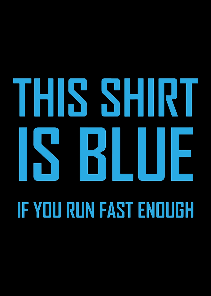 this shirt is blue