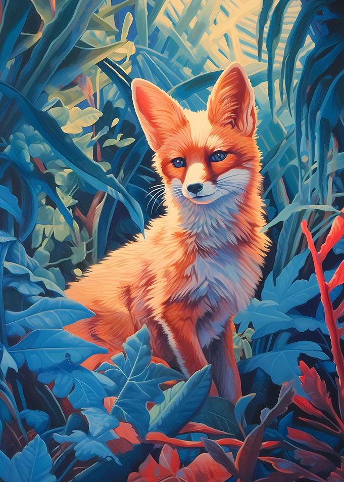 Cute Fox In The Jungle