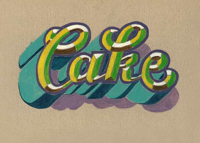 Lettering Cake
