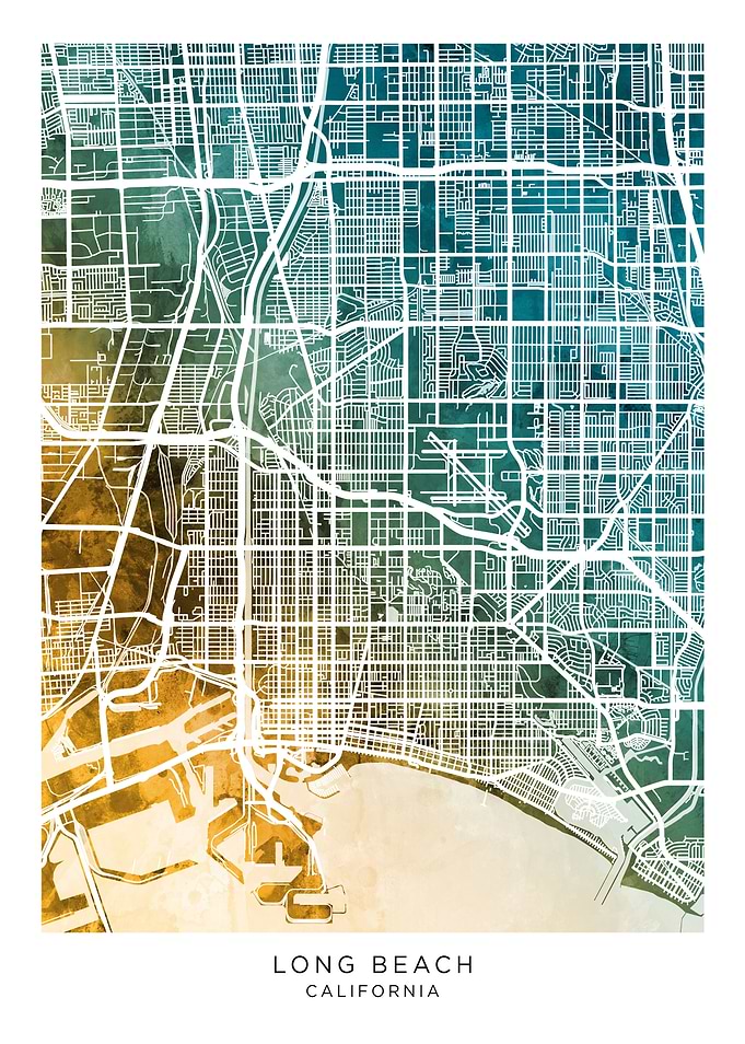Long Beach California Map