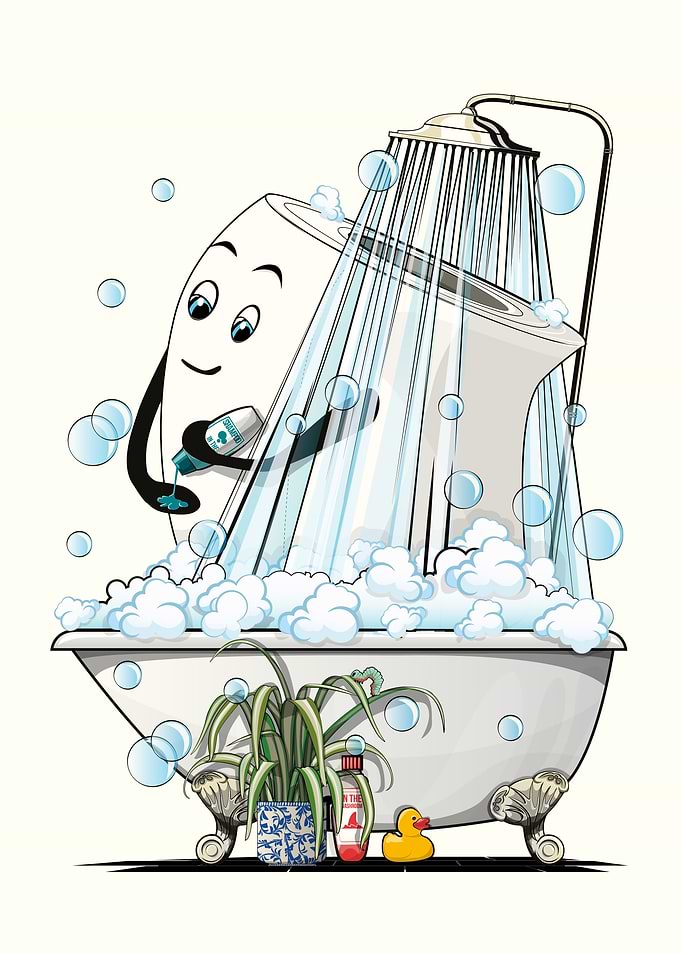 Toilet Paper Showering