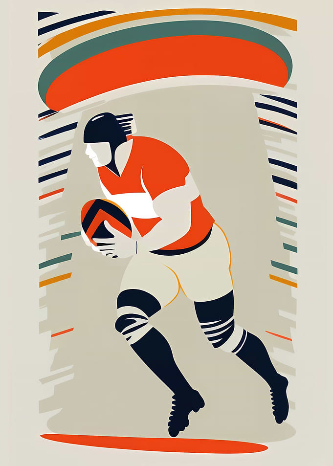 Minimalist Rugby Sports