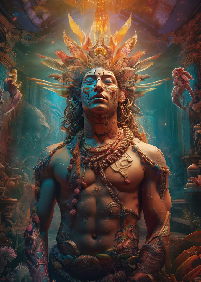 Radiant Azteque God