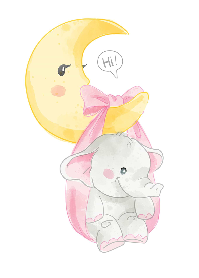 Cute little elephant