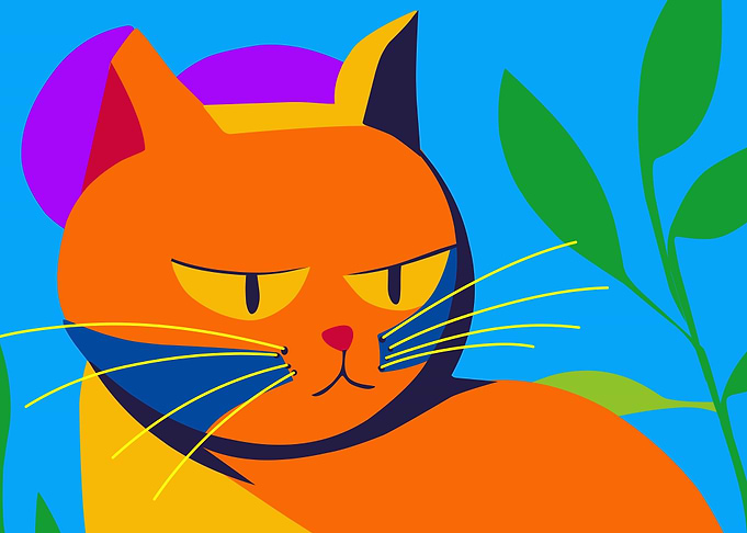 amazing cat artwork