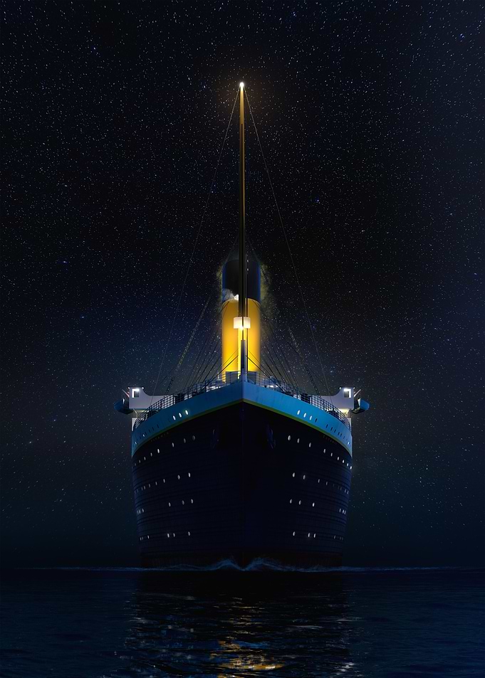 Cold night on the sea