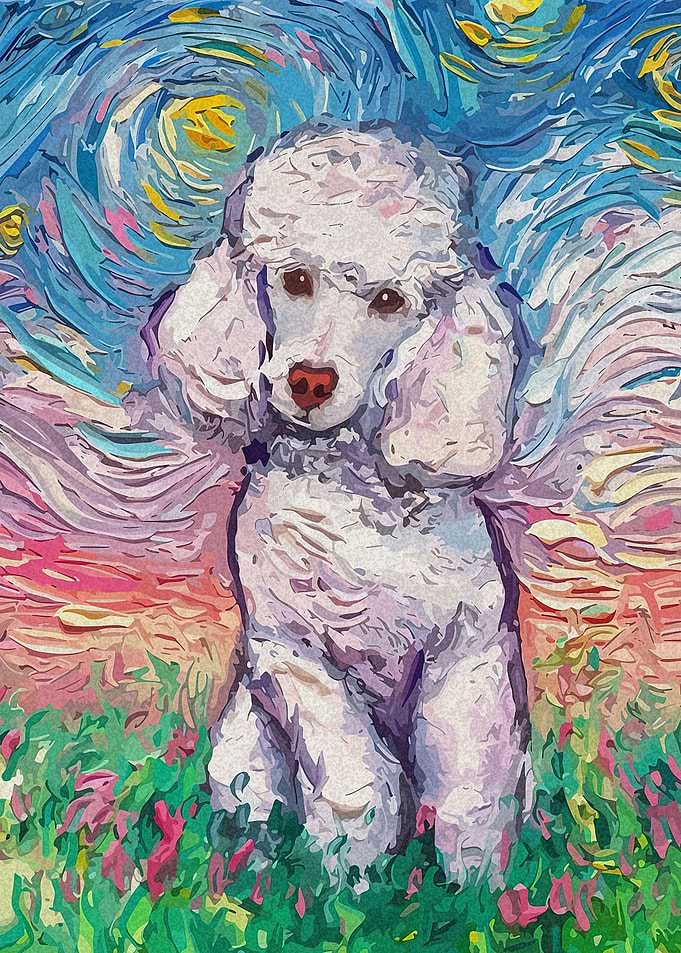 Dog Starry Night