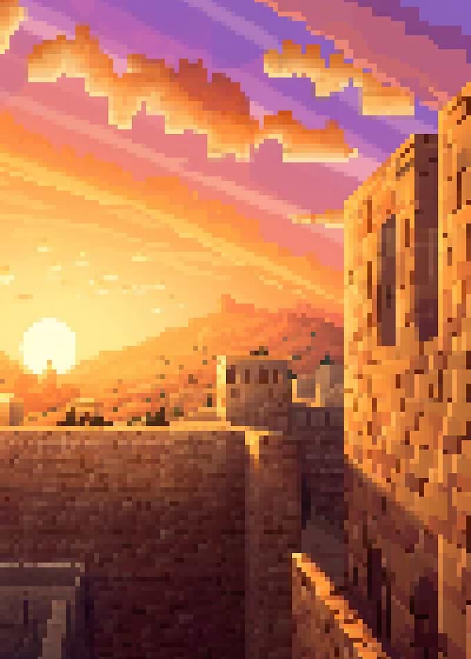 Jerusalem pixel art