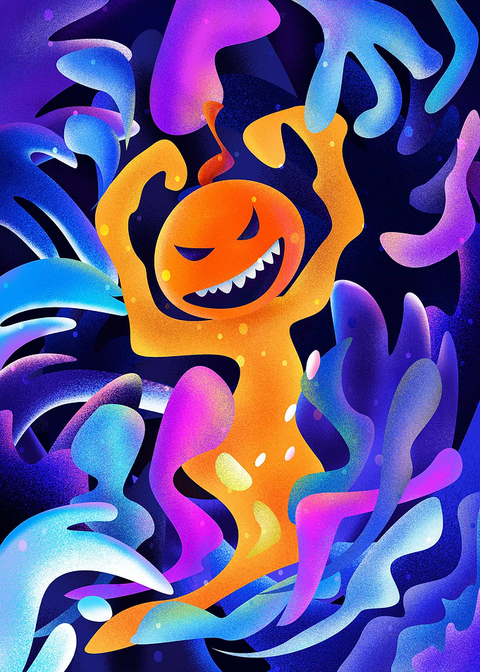 Halloween Pumpkin Ghost