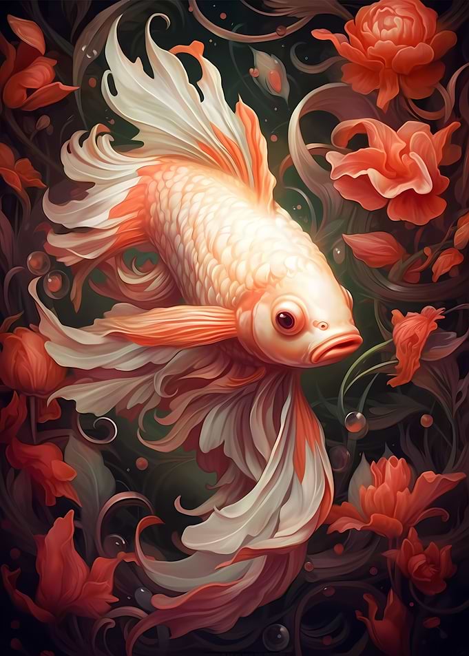 The red flower fish
