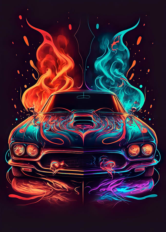 Trending Retro Racing Car