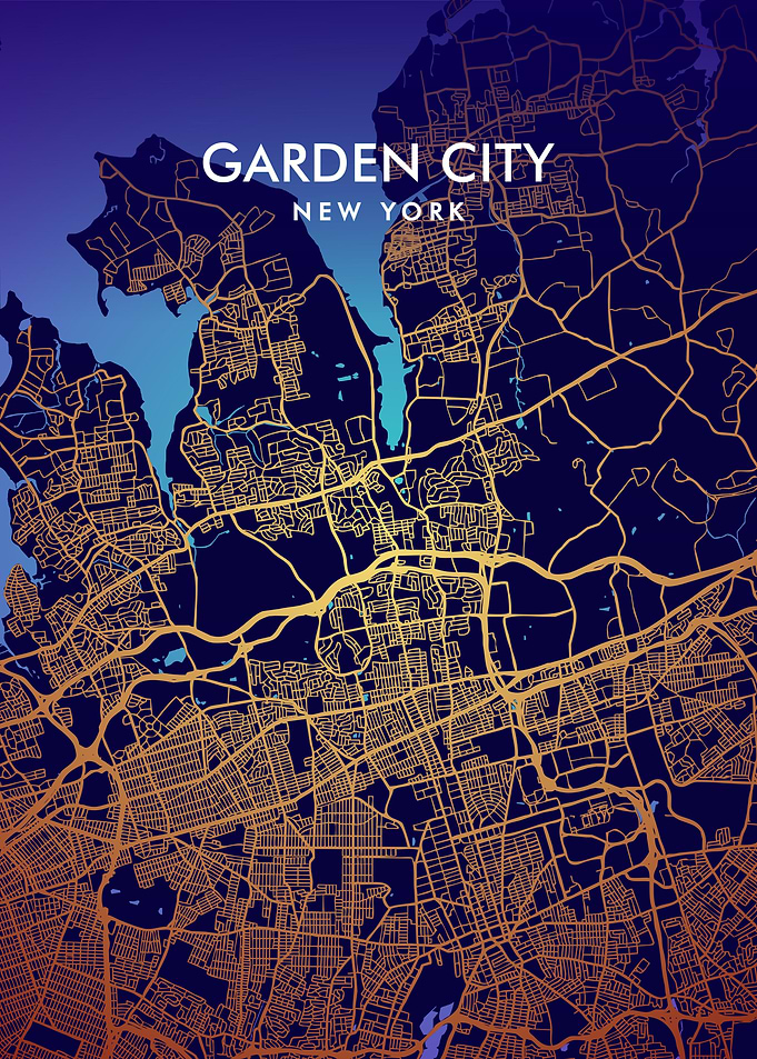 Garden City NY map