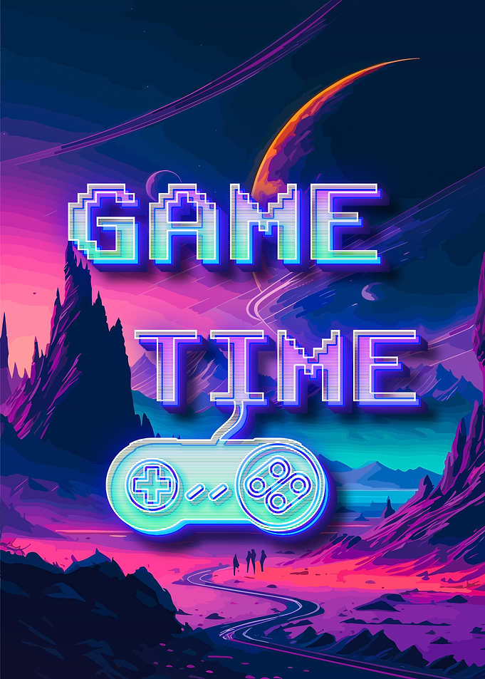 Gaming Room Gaming Poster