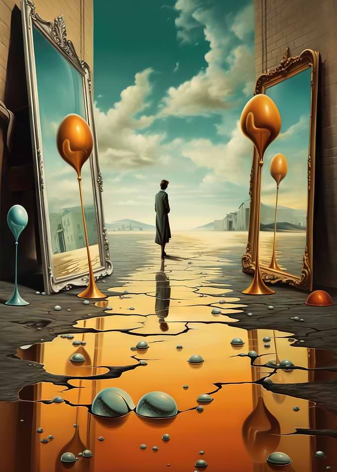 Surreal Mirrored Whimsy