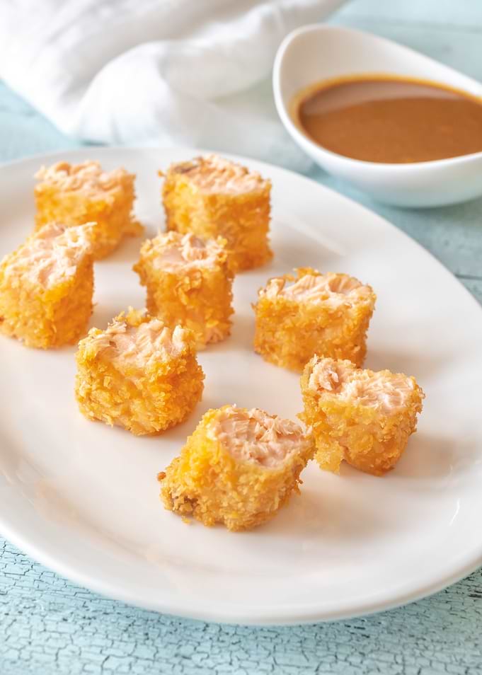 Salmon tempura