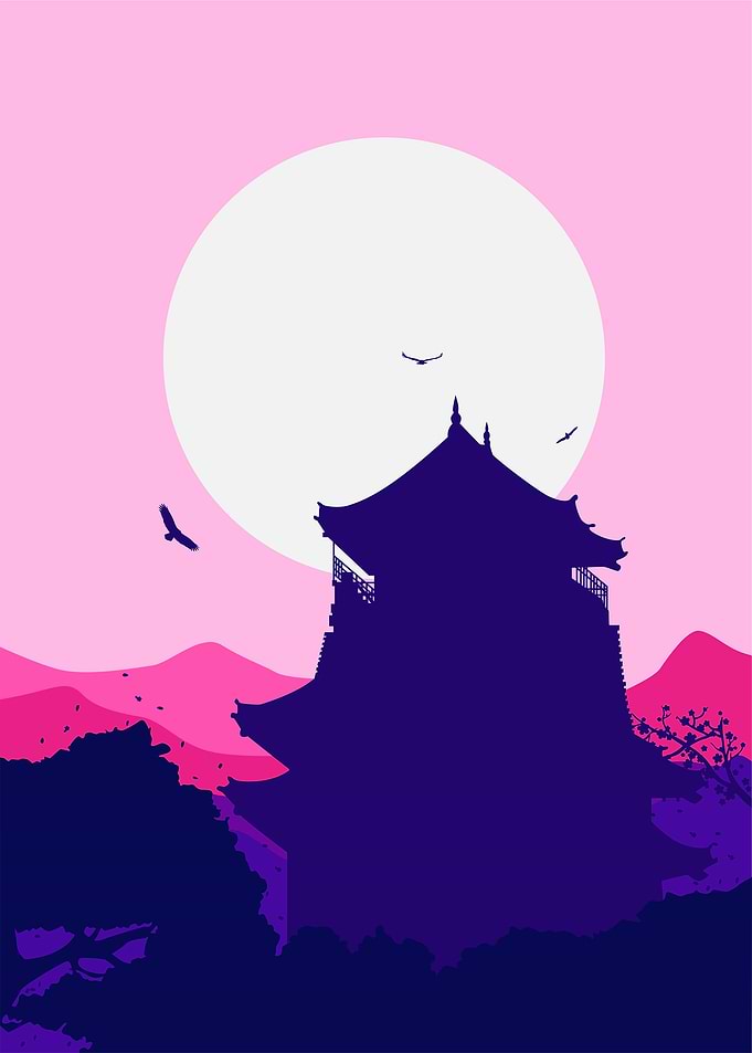 Nagoya Castle Flat Art