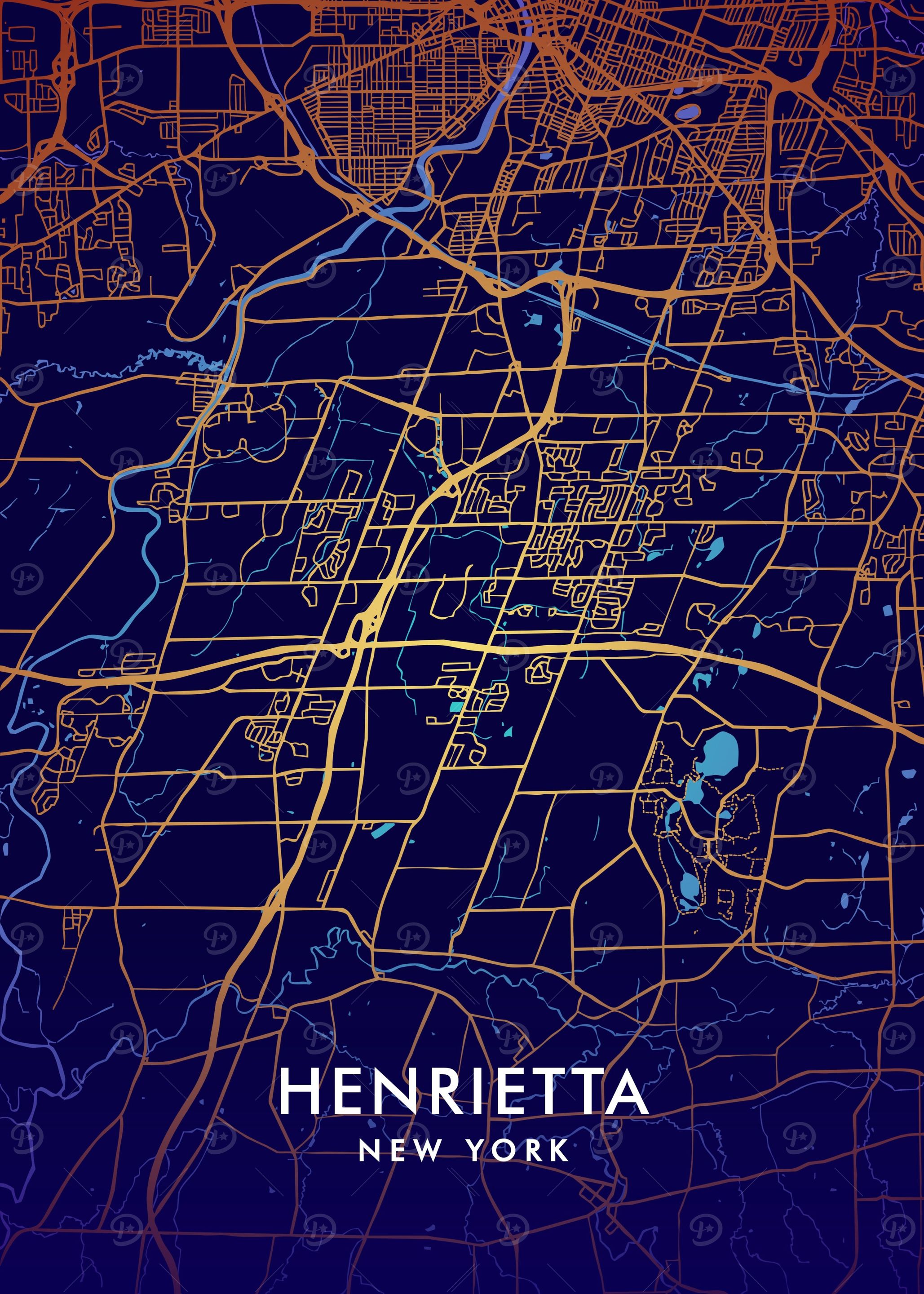 Henrietta NY Map
