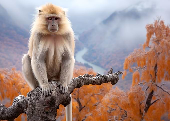 Monkey portrait