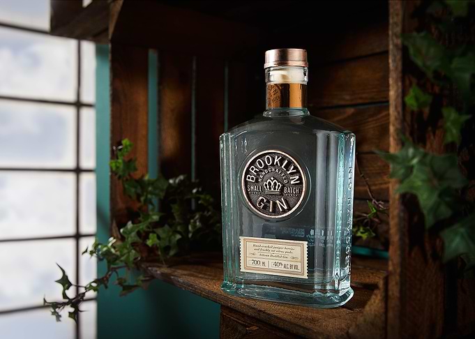 American Gin in wood crate