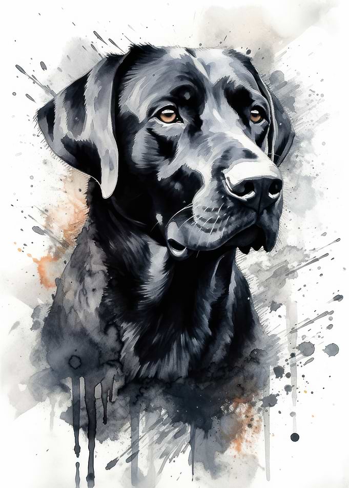 Labrador Retriever Dog Art