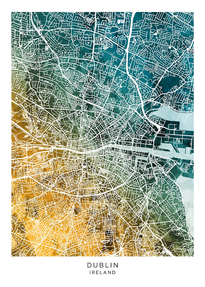 Dublin Ireland Map