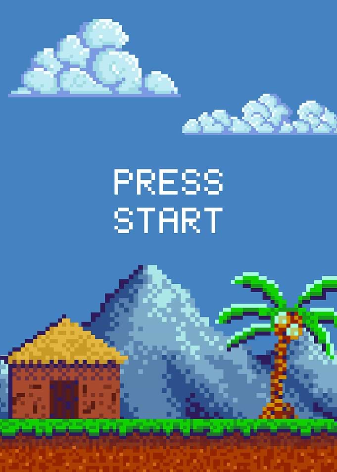 Retro Game Home Screen