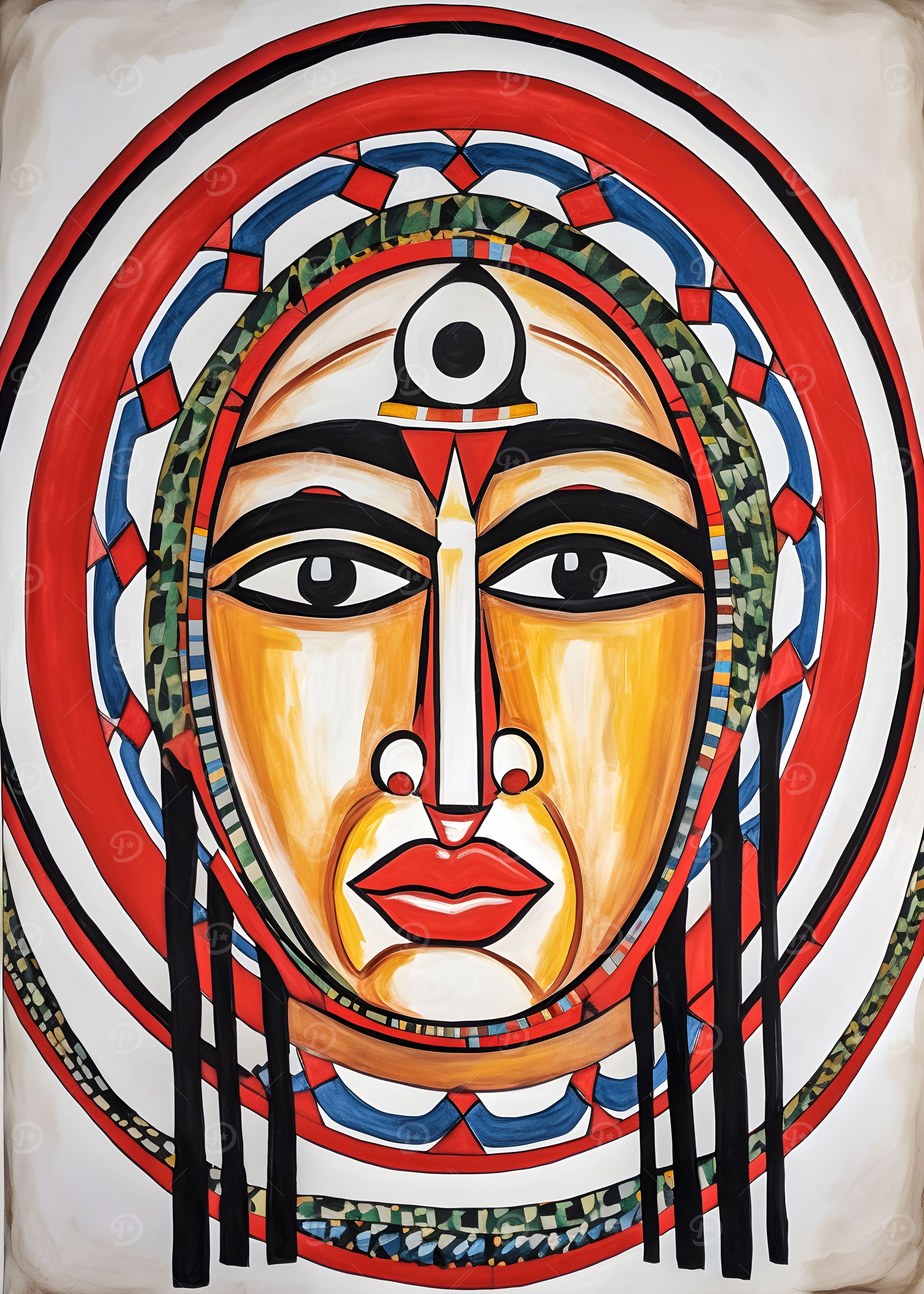 Abstract Face Mask