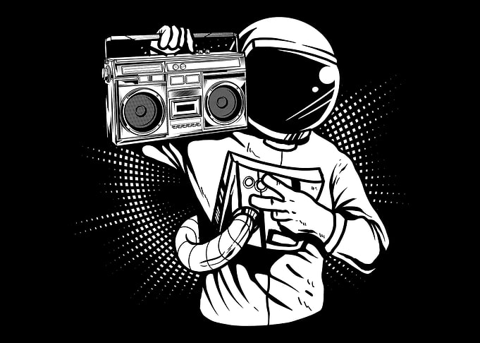 Ghetto Blaster Astronaut