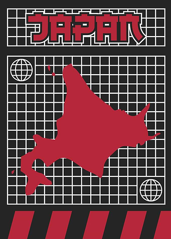 Japan Map Grid