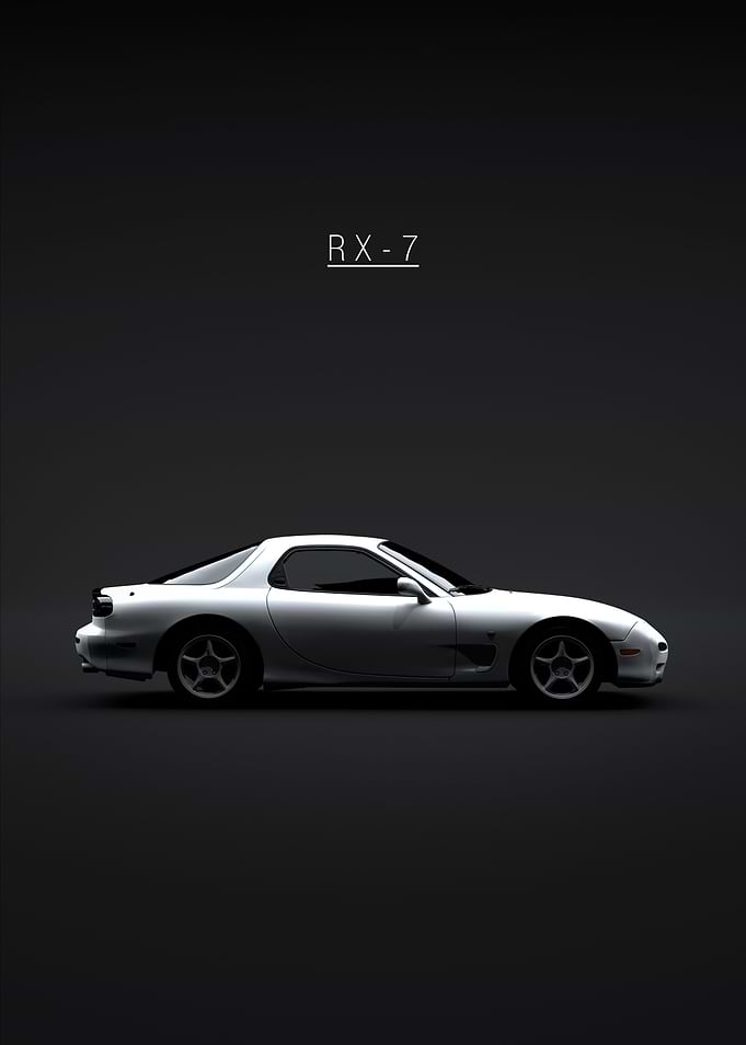 1997 Mazda RX7 White