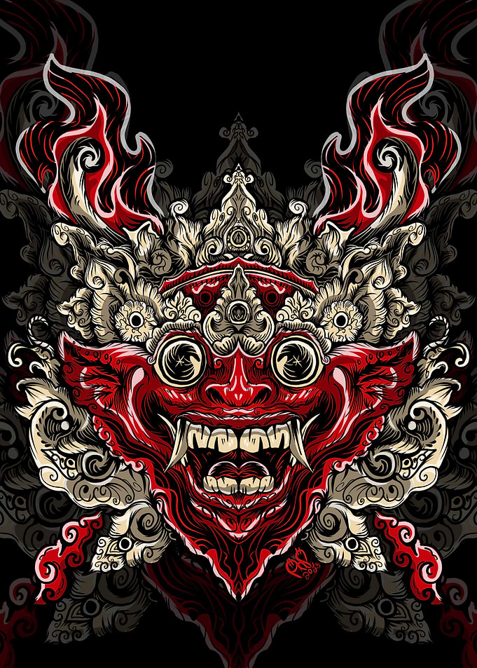 barongan traditional mask