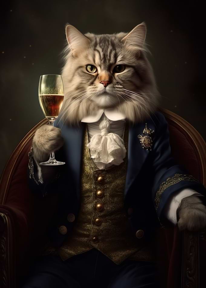 Cat Aristrocat Wine