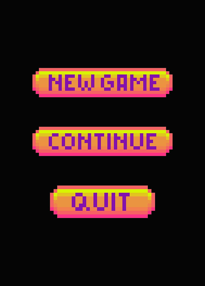 Retro Game Button