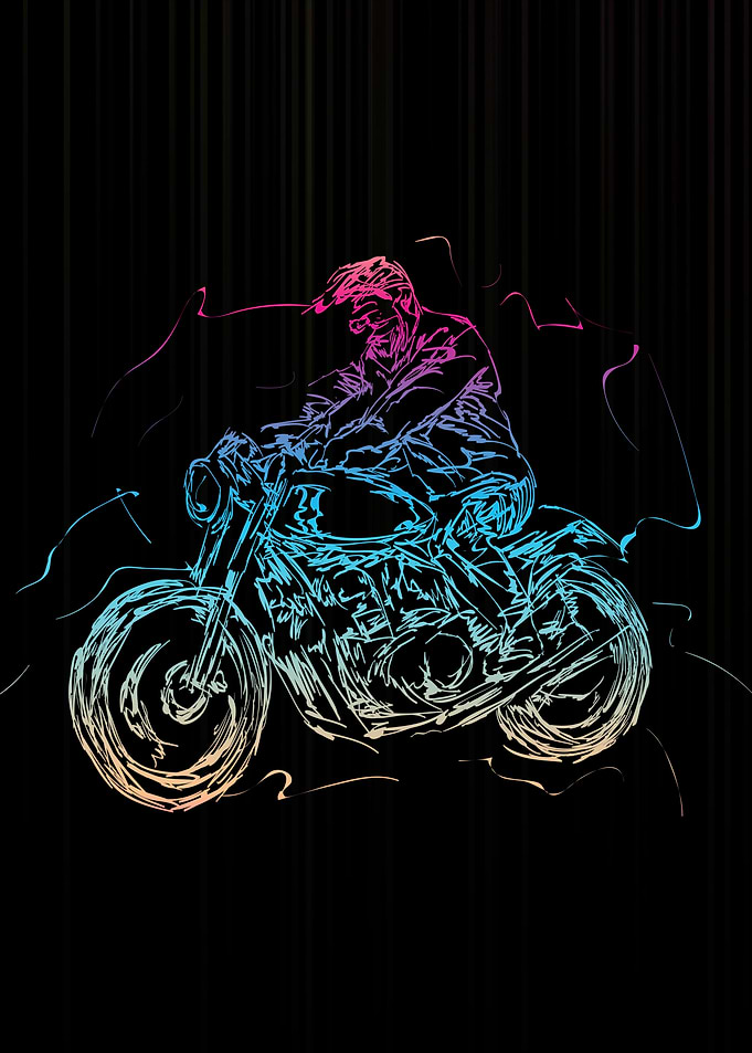 Motorbike rider