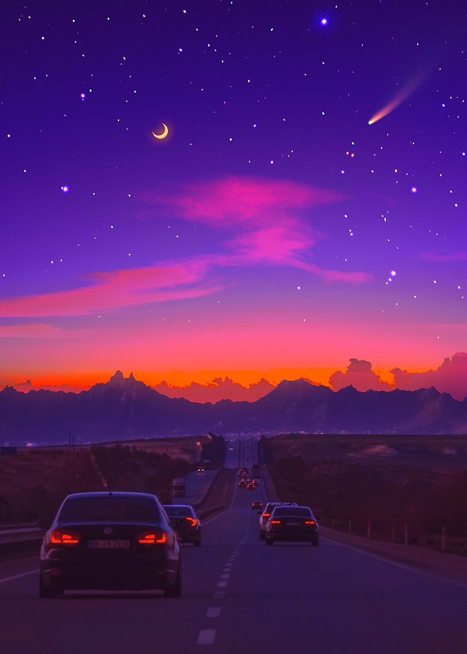 Highway Sunset