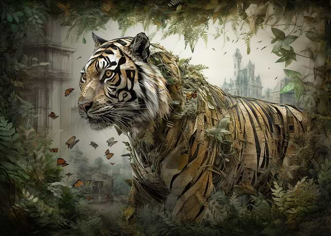 Mystical Feline Power Art