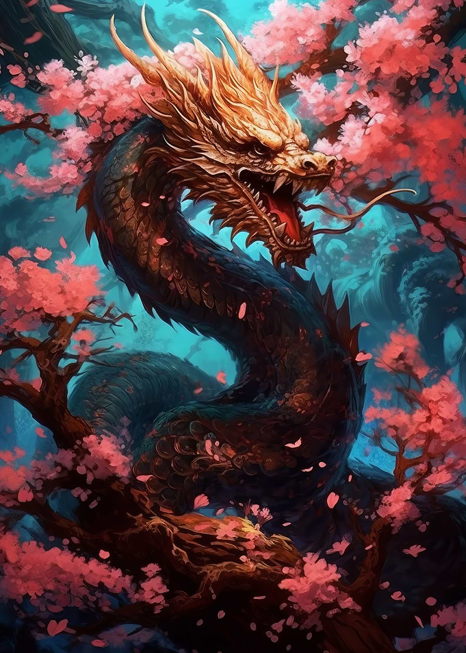 Japanese dragon cherry