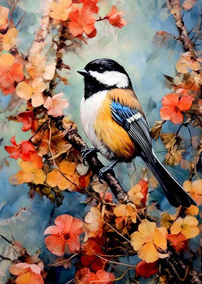 Chickadee bird