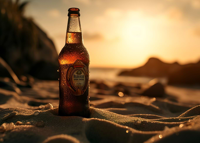 Beer on the beach