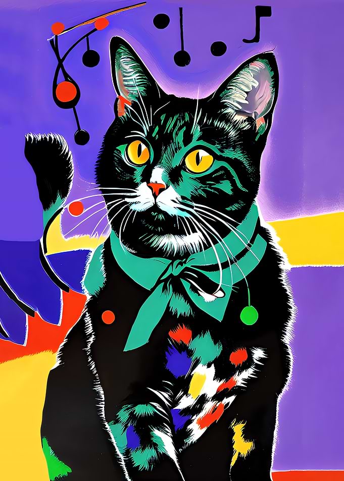 Vintage Circus Cat