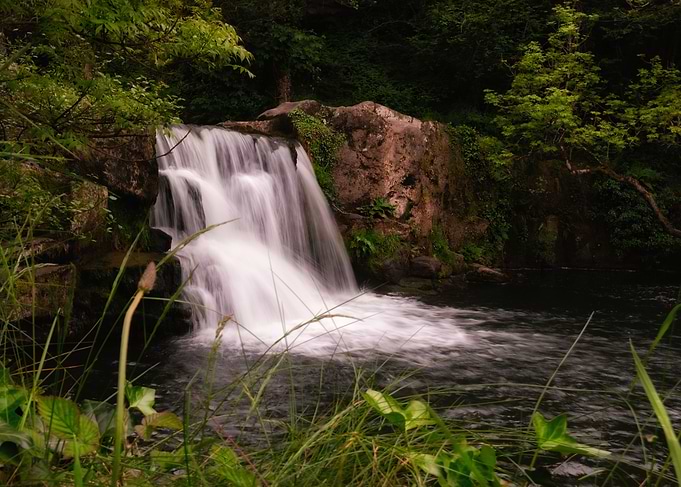 Scenic waterfall