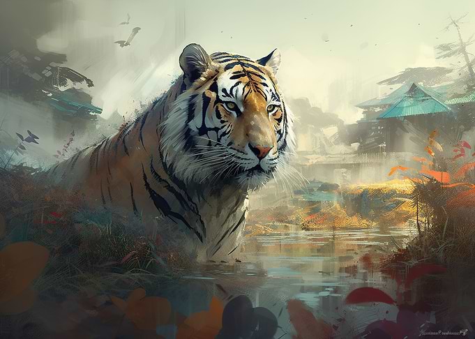 Tiger of Strength Display