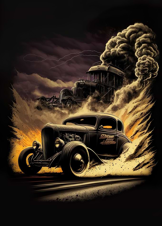 Trending Retro Racing Car