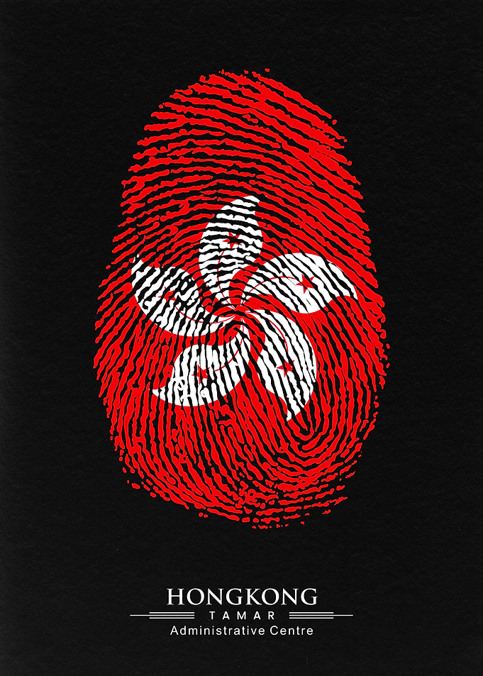 hongkong finger flag art