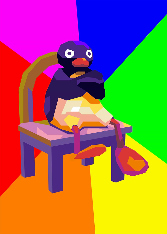 angry pingu meme