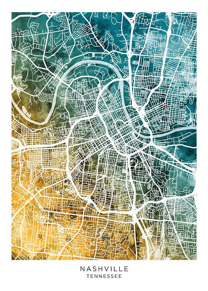Nashville Tennessee Map