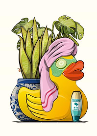 Rubber Duck in Bathroom