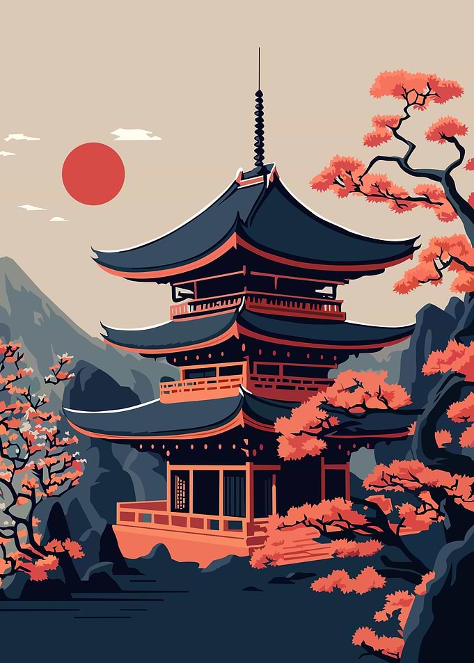 Magic Cherry Blossom House